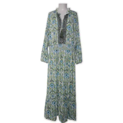 Maxi jurk (Wit, Meerkleurig) van Bonprix Elastaan, Polyester