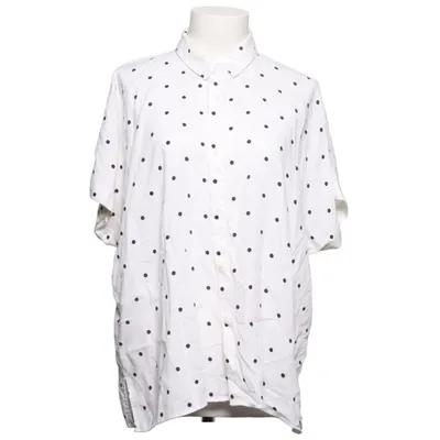 Blus (Vit, Svart) från Uniqlo Polyester, Viskos