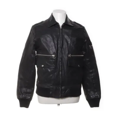 Leather jacket (Black) from Scamm Leather, Polyester