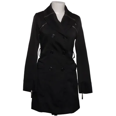 Trenchcoat (Zwart) van Osley Katoen, Elastaan, Polyester