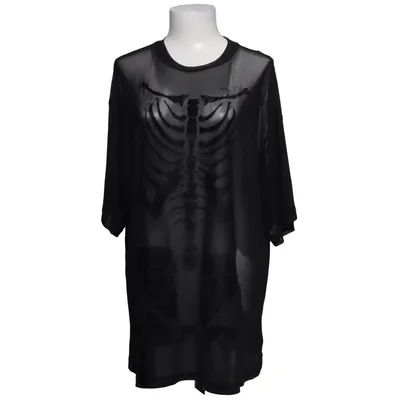 T-shirt (Black) from Divided by H&M Polyester, Elastane