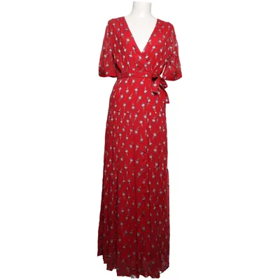 Omlottklänning (Röd) från Ba&sh Polyester, Silke, Viskos