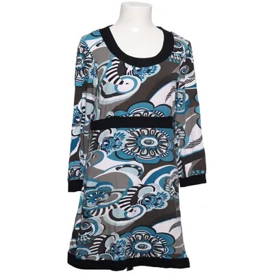 Robe (Bleu, Gris, Blanc, Noir, Multicolore) de Cecilia Classics Élasthane, Viscose