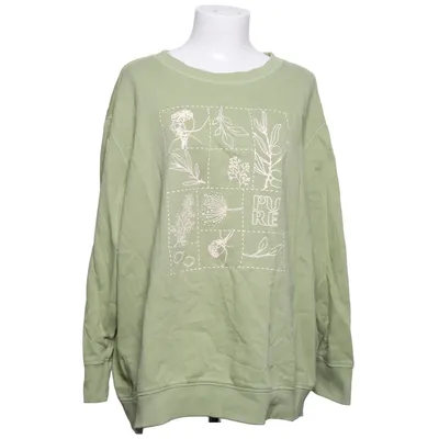 Sweatshirt (Green) from Pure by Ulla Popken Organic cotton