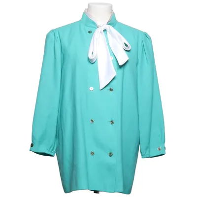 Blazer (Turquoise, Wit) van Delmod Acetaat