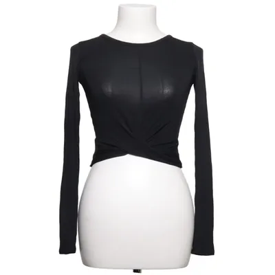 Crop top (Zwart) van Alo