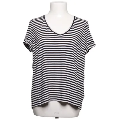 T-shirt (Black, White) from Majestic Filatures Cotton, Elastane