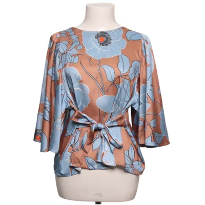 Blus (Blå, Brun, Orange) från Lumina Elastan, Polyester