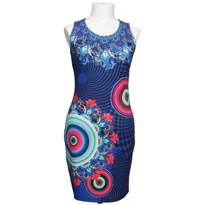 Jurk (Blauw, Meerkleurig) van 101 Idees Elastaan, Polyester