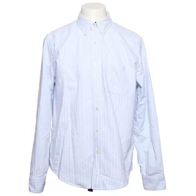 Chemise Oxford (Blanc, Bleu) de Abercrombie & Fitch Coton