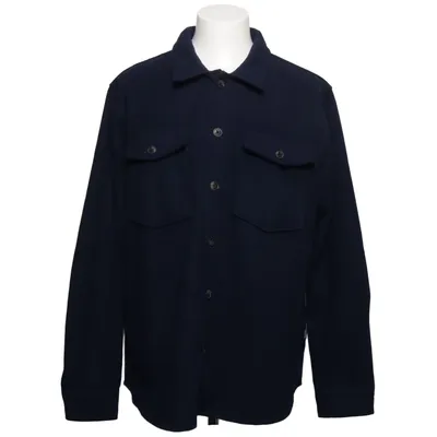 Överskjorta (Blå) från Strömberg Polyester, Ull