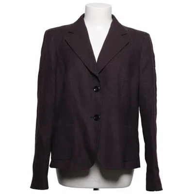 Kavaj (Brun) från MaxMara Ull, Mocka