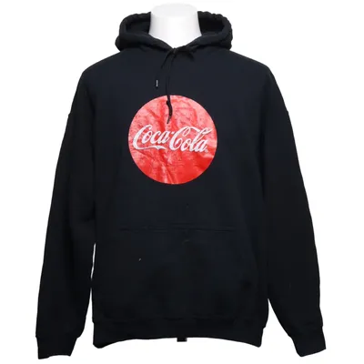 Huvtröja (Svart, Röd) från Gildan Bomull, Polyester