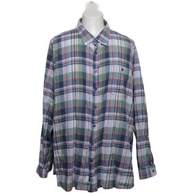 Flannel shirt (Blue, Green, Multicolored) from Dressmann Cotton, Elastane