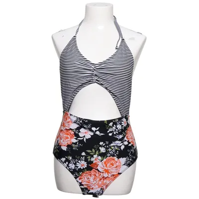 Badpak (Zwart, Meerkleurig) van Cupshe Elastaan, Polyester