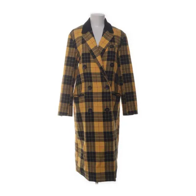Frakke (Gul, Flerfarvet) fra Topshop Bomuld, Polyester, Uld, Viscose