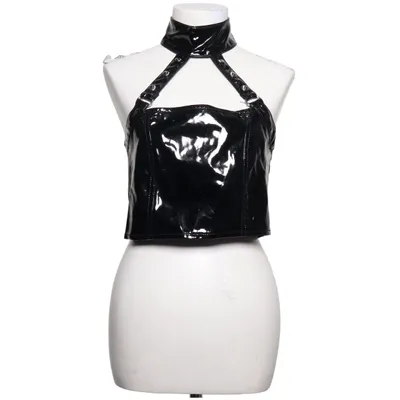 Halter neck top (Black) from Hard Leather Stuff