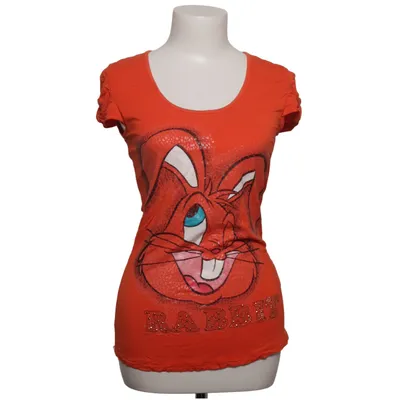 T-shirt (Orange) de Free Girl Élasthane, Viscose