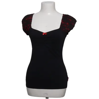 Top (Black, Red) from Queen of Darkness Cotton, Elastane