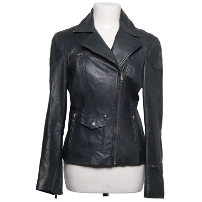 Bikerjack (Grijs) van Attraction Leer, Polyester