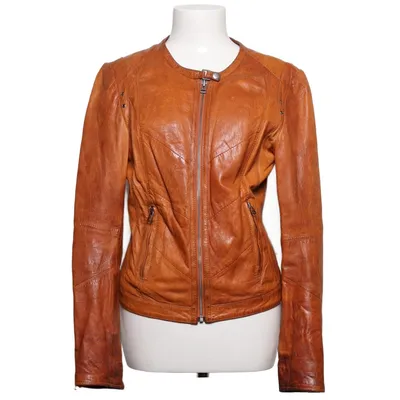 Läderjacka (Brun) från NYPD Bomull, Skinn