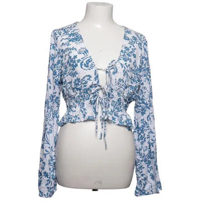Crop top (Blauw, Wit) van FB Sister Viscose