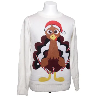 Weihnachtspullover (Weiß, Mehrfarbig) von 9th Avenue Acryl