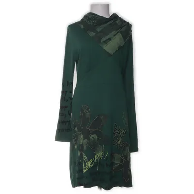 Jurk (Groen) van Desigual Katoen, Viscose