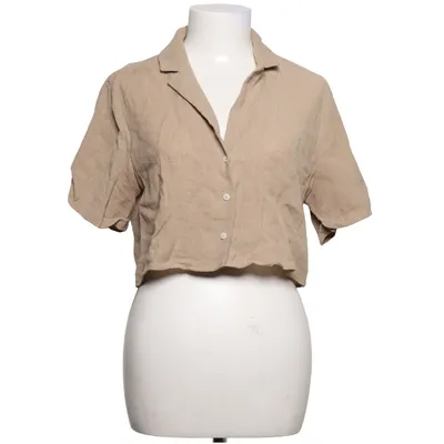 Kortærmet skjorte (Beige) fra Divided by H&M Polyamid, Viscose