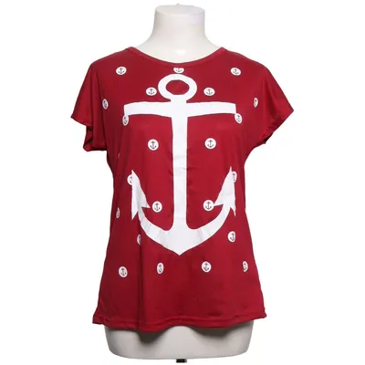 T-shirt (Red, White) from Zsiibo Elastane, Polyester