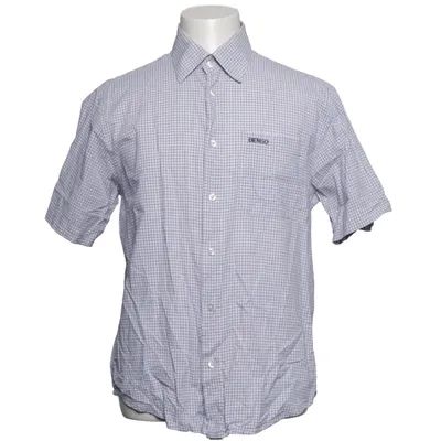 Short sleeve shirt (White, Blue) from Benson Cotton
