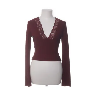 Bluse (Rød) fra Shein Elastan, Polyester