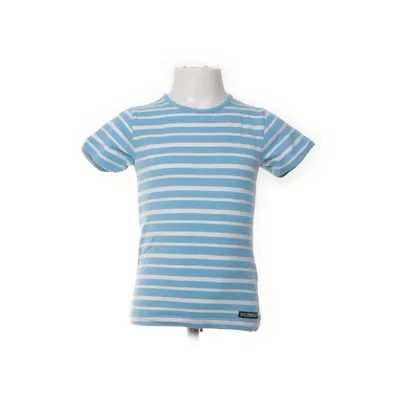 T-shirt (Blå, Vit) från Villervalla Elastan, Ekologisk bomull