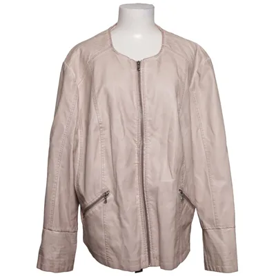 Jacket (Beige) from Thea Polyester, Polyurethane, Viscose