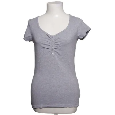 T-shirt (Gris) de Pimkie Basic Coton, Élasthane, Viscose