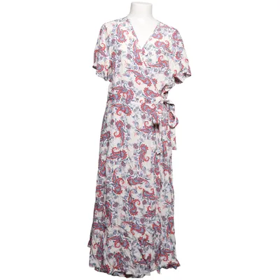 Wrap dress (White, Multicolored) from Indiska Viscose