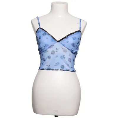 Crop top (Blå, Svart) från Reclaimed Vintage Elastan, Polyester