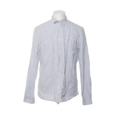 Overhemd (Blauw, Wit) van Bondelid Katoen