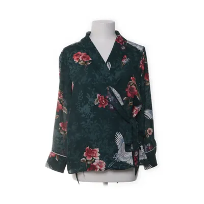 Wikkelblouse (Groen, Meerkleurig) van Zara Basic Collection
