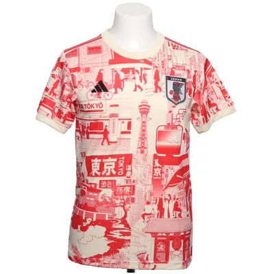 Voetbalshirt (Rood, Wit, Meerkleurig) van Adidas Polyester