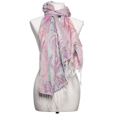 Halsduk (Flerfärgad) från Pashmina Silke