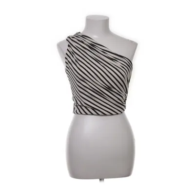Crop top (Beige, Multicolore) de H&M Modern Classic Élasthane, Polyester