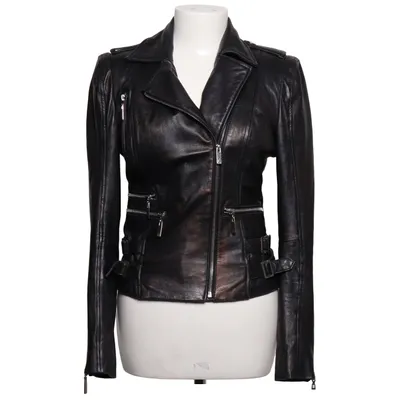 Bikerjack (Zwart) van Bebe Leer, Polyester, Viscose