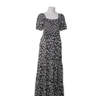 Maxi dress (Black, White) from Blue Vanilla Viscose
