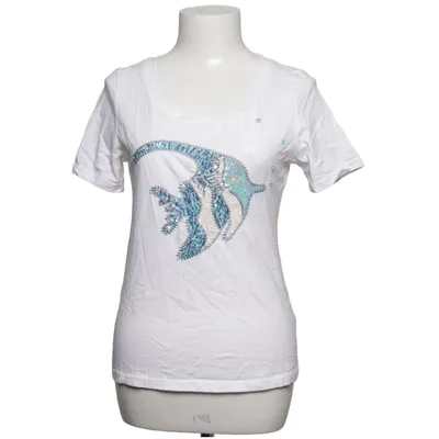 T-shirt (Hvid, Blå) fra Elégance