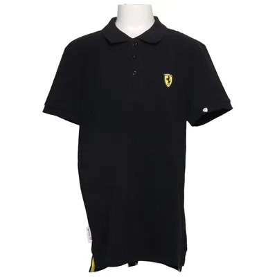 Poloshirt (Zwart, Geel) van Scuderia Ferrari Katoen