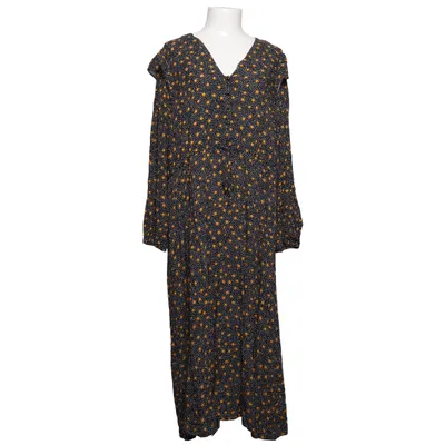 Maxi dress (Black, Multicolored) from New Look Curves Viscose