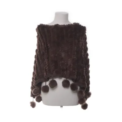 Fur poncho (Brown) from Passigatti