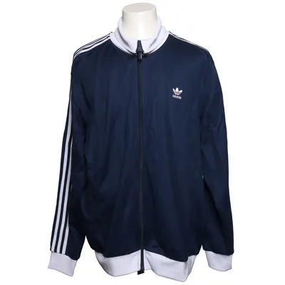 Trainingsjack (Blauw, Wit) van Adidas Originals Katoen, Elastaan, Polyester