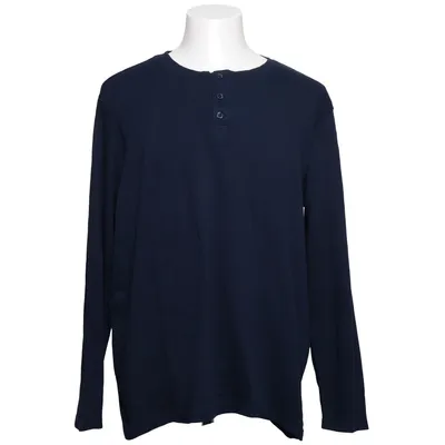 Henley shirt (Blue) from Up2Fashion Cotton